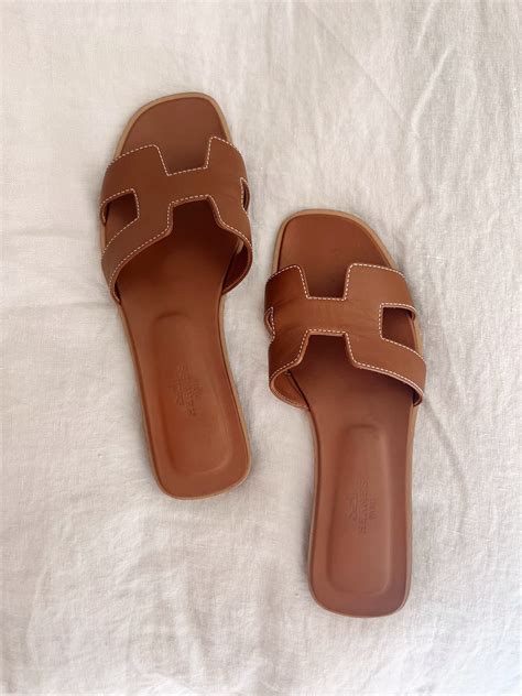 are hermes oran sandals real.